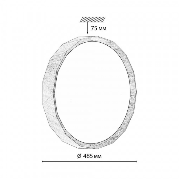 Настенно-потолочный светильник Sonex ZIF WOOD 7637/EL