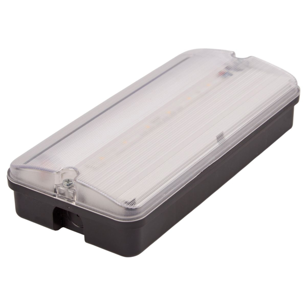 Светильник пылевлагозащищенный Uniel ULW-K25B 6W/4000K/EMG IP65 BLACK