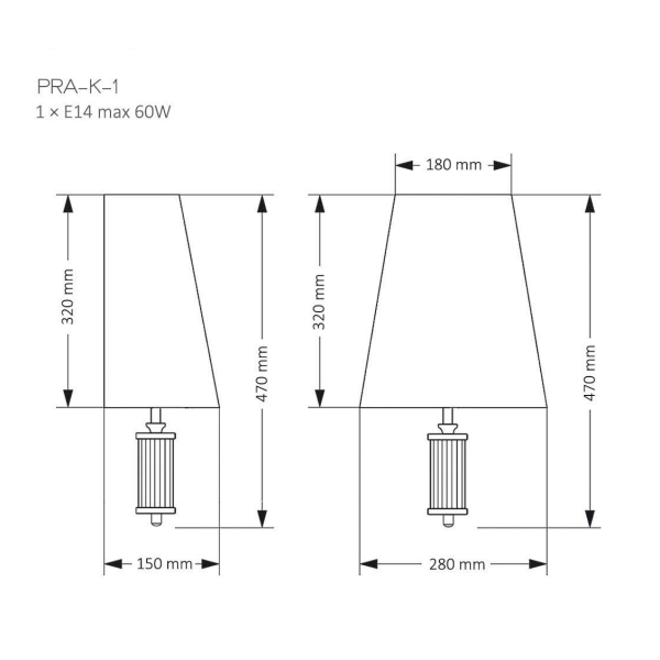 Настенный светильник KUTEK MOOD Prato PRA-K-1(Z) Настенный светильник KUTEK MOOD Prato PRA-K-1(Z)