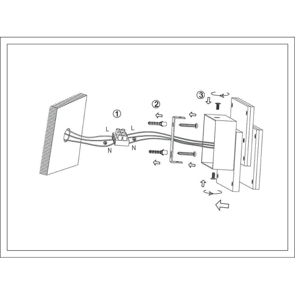 Настенный светодиодный светильник DesignLed GW Shade GW-6809-12-BL-NW 003018