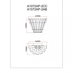 Настенный светильник Arte Lamp Florizel A1072AP-2AB