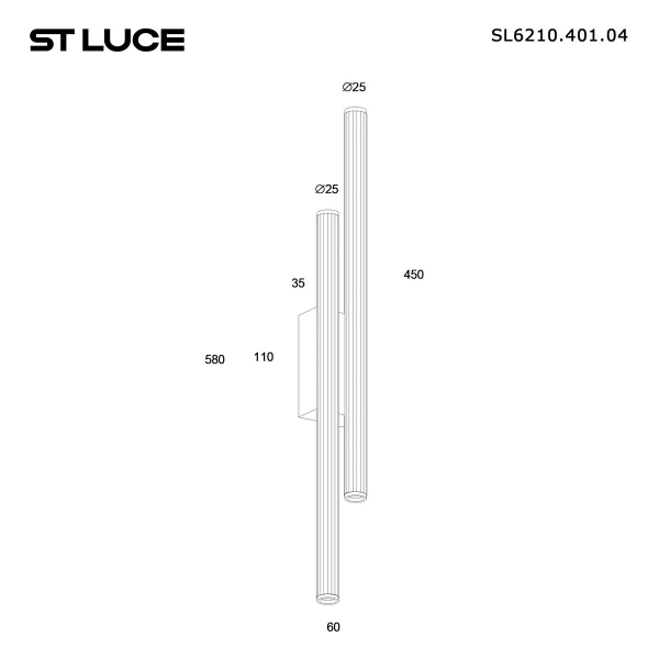 Настенный светодиодный светильник ST Luce Lilt SL6210.401.04 Настенный светодиодный светильник ST Luce Lilt SL6210.401.04