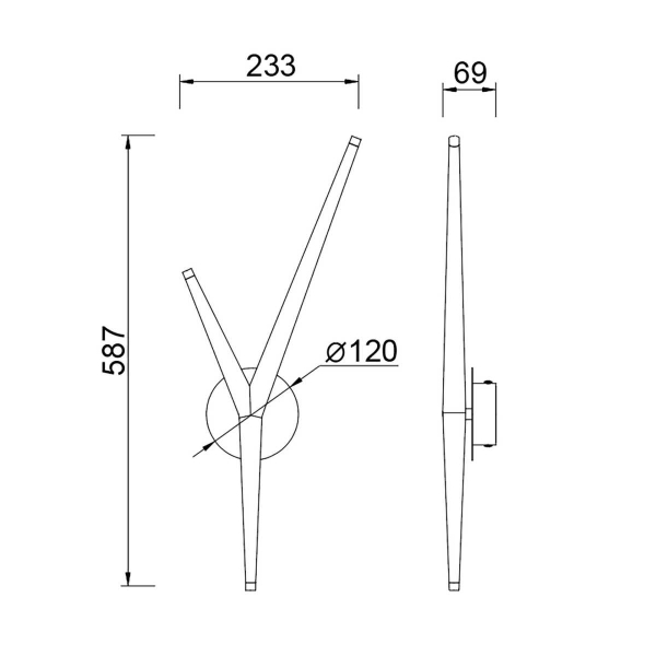 Настенный светильник Mantra Arrecife 9230