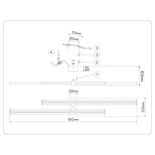 Настенный светильник Ambrella Light COMFORT FL6162