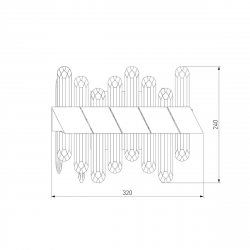 Настенный светодиодный светильник Bogates Jewel 420/1