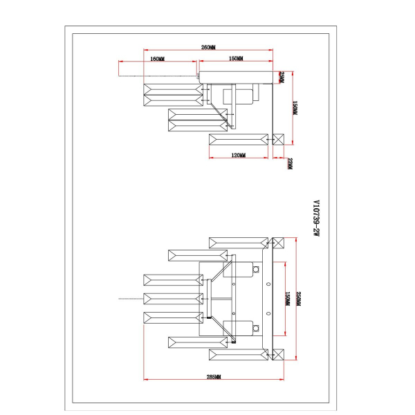 Настенный светильник Moderli Crystal V10739-2W