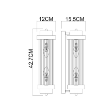 Настенный светильник Arte Lamp Hanna A1070AP-2BK