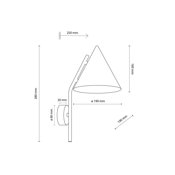 Настенный светильник TK Lighting CONO BEIGE a070965