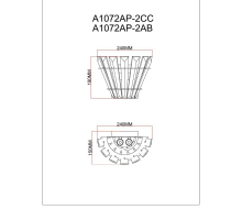 Настенный светильник Arte Lamp Florizel A1072AP-2CC