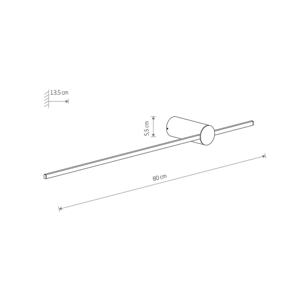 Настенный светильник Nowodvorski Saber Led Silk Olive M White 11592