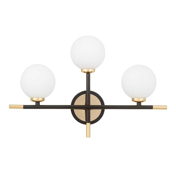 Бра Lumina Deco Marsiada LDW 6033N-3 BK+F.GD Бра Lumina Deco Marsiada LDW 6033N-3 BK+F.GD