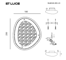 Настенный светодиодный светильник ST Luce Enigma SL6018.203.15