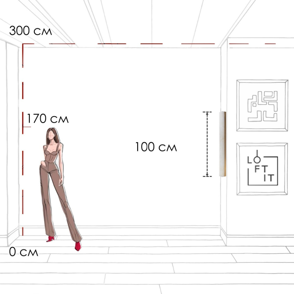 Настенный светильник LOFT IT Mondrian 10408W/1000 Настенный светильник LOFT IT Mondrian 10408W/1000