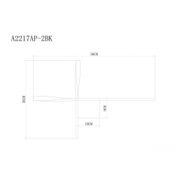 Настенный светодиодный светильник Arte Lamp Acrux A2217AP-2BK