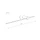Настенный светильник Nowodvorski Saber Led Silk Olive M White 11591