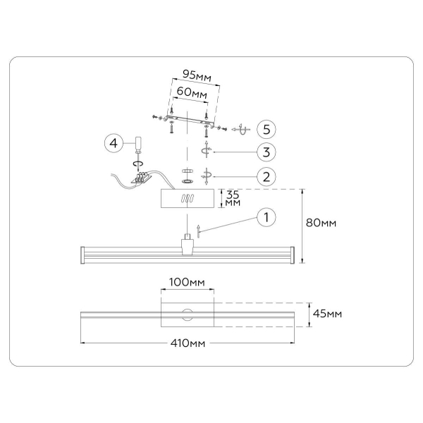 Настенный светильник Ambrella Light COMFORT FL6111