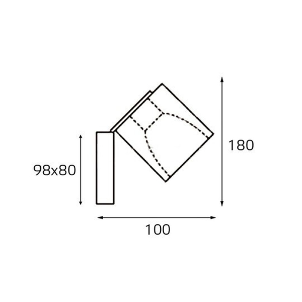 Настенный светильник Italline MRC0821W-1 black