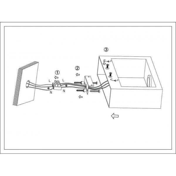 Настенный светодиодный светильник DesignLed GW Frame GW-8110-10-BL-NW 001550