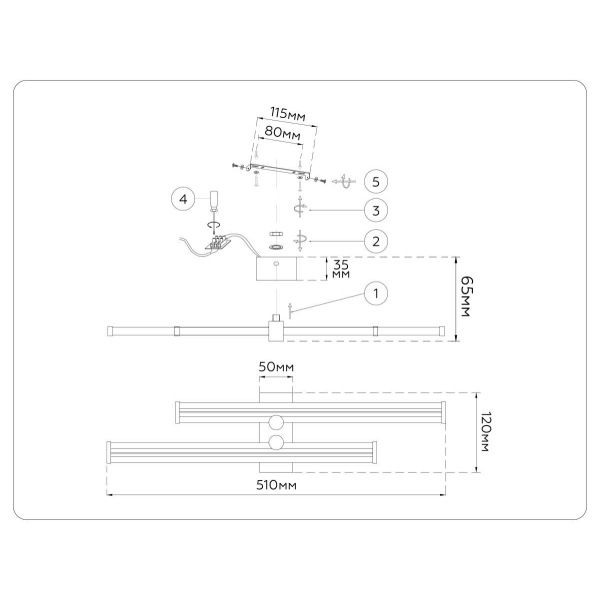 Настенный светильник Ambrella Light COMFORT FL6152