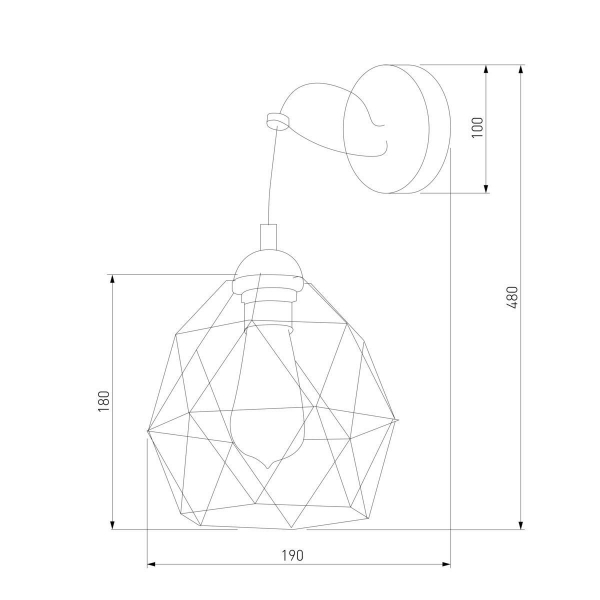 Настенный светильник TK Lighting 1735 Galaxy