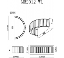 Настенный светодиодный светильник MyFar Irina MR2012-WL