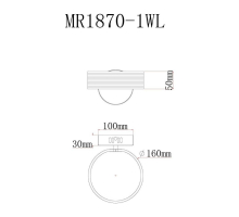 Настенный светодиодный светильник MyFar Vinsent MR1870-1WL