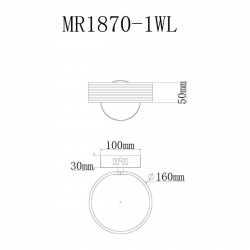 Настенный светодиодный светильник MyFar Vinsent MR1870-1WL