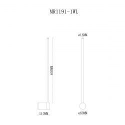 Настенный светодиодный светильник MyFar Sunn MR1191-1WL