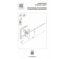 Настенный светодиодный светильник Lightstar Undine 738527