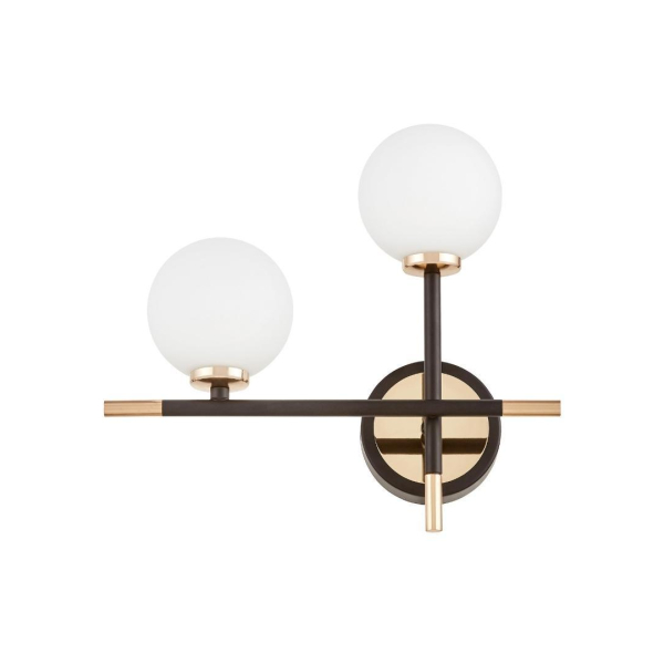Бра Lumina Deco Marsiada LDW 6033N-2 BK+FGD Бра Lumina Deco Marsiada LDW 6033N-2 BK+FGD