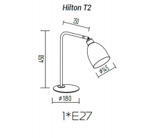 Настольная лампа TopDecor Hilton T2 12