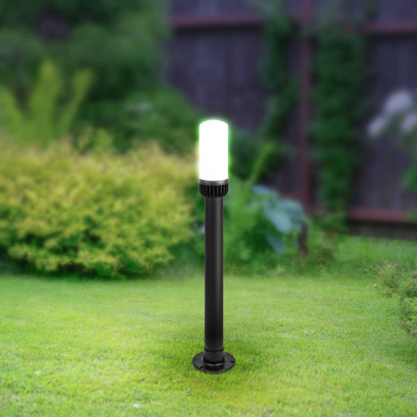 Садово-парковый светильник ЭРА «Поллар» НТУ 01-60-012 напольный черный IP54 Е27 max60Вт h840мм Б0057491