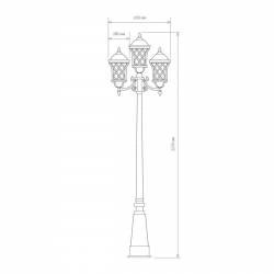 Садово-парковый светильник Elektrostandard Cassiopeya a025298