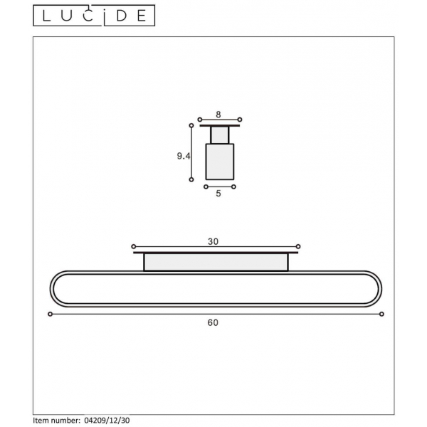 Подсветка для зеркал Lucide Madelon 04209/12/30