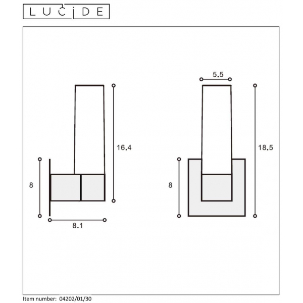 Подсветка для зеркал Lucide Jesse 04202/01/30