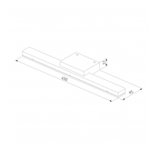 Подсветка для зеркал Elektrostandard Protect LED чёрный MRL LED 1111 a052871