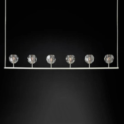 Подвесная люстра Imperium Loft Rh Boule De Cristal Linear Chandelier 6 Nickel 240203-22