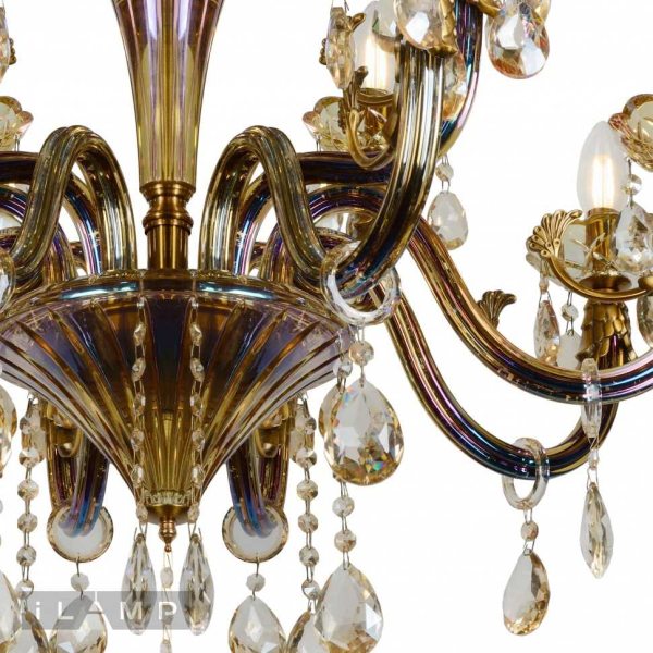 Подвесная люстра iLamp Asia 61081-8+4 BR