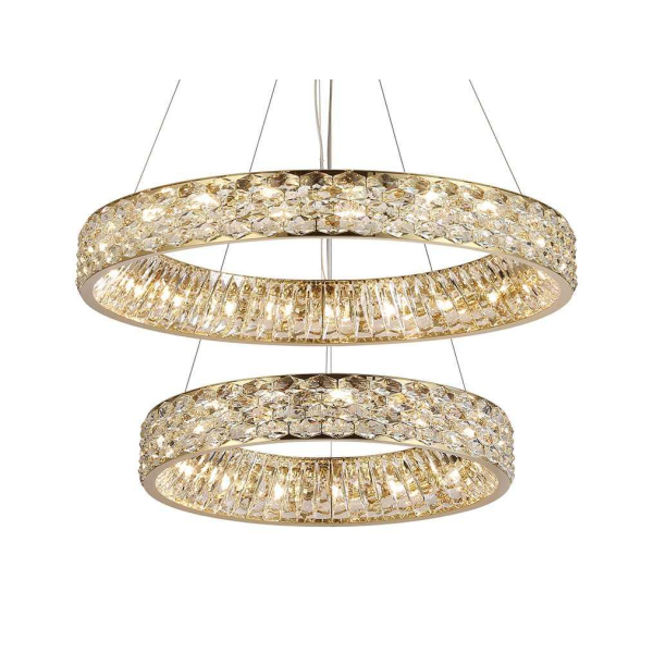Вертикальная композиция Newport 8530 из двух колец золото №165 S8530_165G