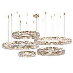 Горизонтальная композиция Newport 8550 из пяти колец золото №177 S8550_177G