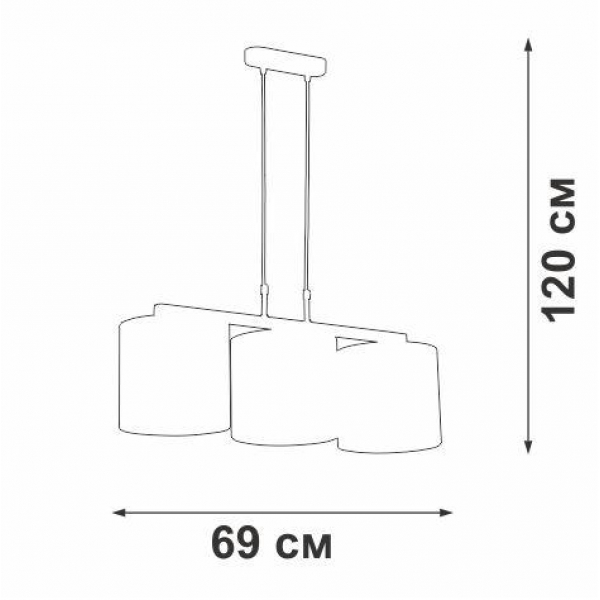 Подвесная люстра Vitaluce V2881-1/3S