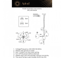 Подвесная люстра Aployt Feliche APL.334.06.06