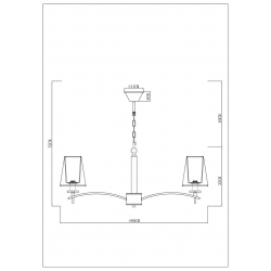 Подвесная люстра Arte Lamp Kensington A4098LM-8CC