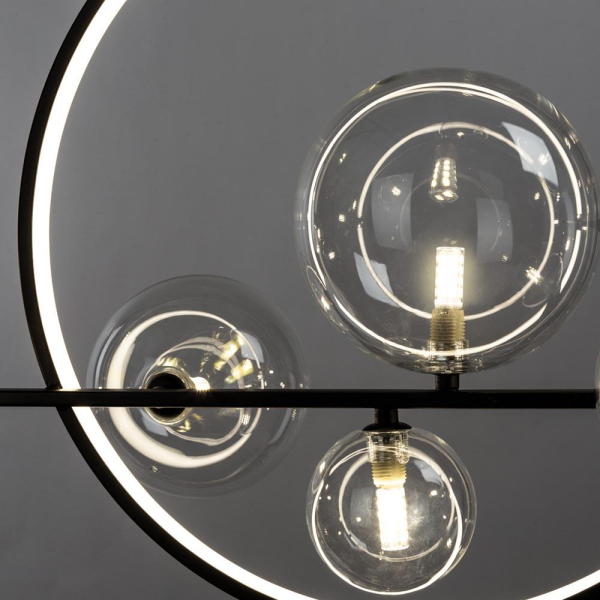 Подвесная светодиодная люстра Arte Lamp Saturn A7790SP-75BK Подвесная светодиодная люстра Arte Lamp Saturn A7790SP-75BK