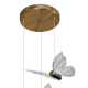 Подвесная светодиодная люстра Natali Kovaltseva Butterflies Led Lamps 81366 Gold