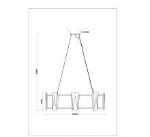 Подвесная люстра Arte Lamp Grato A4079LM-8CC