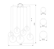 Подвесная люстра TK Lighting 5385 Esme