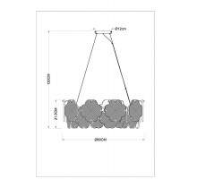 Подвесная люстра Arte Lamp Mallika A4077SP-7GO