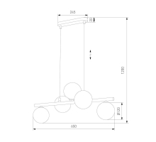 Подвесная люстра TK Lighting 6105 Estera