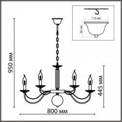 Подвесная люстра Lumion Classi Incanto 8034/16